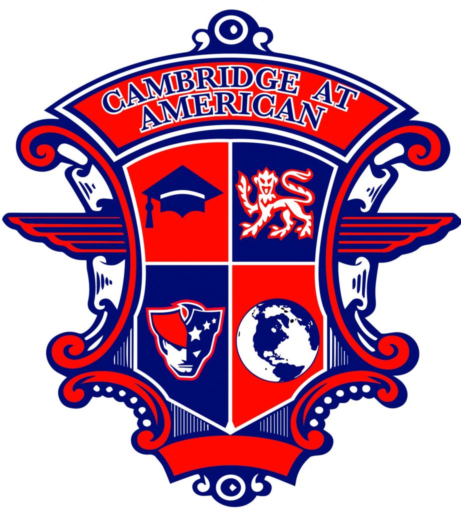 American crest blue and red